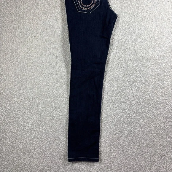 Big Star Liv Skinny Thick Stitch Jeans Women’s 26 R Stretch Dark Wash Low Rise - Picture 16 of 16